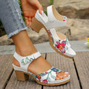 Sandália Flora Ortopédica Salto 4cm / Sofisticação e Conforto