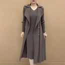 Conjunto Veneza Vestido fluido + Casaco Longo