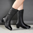 Bota Feminina Aurora Couro Legítimo/Promoção de Outono