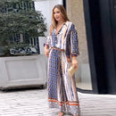 Conjunto Alexia Tecido Leve Pantalona Estampada + Bolsa/ Liberdade para a Mulher que Brilha em Todas Ocasiões!