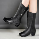Bota Feminina Aurora Couro Legítimo/Promoção de Outono
