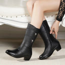 Bota Feminina Aurora Couro Legítimo/Promoção de Outono